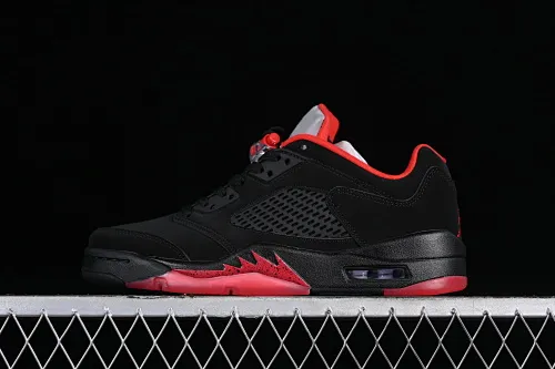 All categories Air Jordan Jordan series basketball shoes Air Jordan 5 Z version Air Jordan 5 Low "Alternate 90" AJ5 Joe 5 black and red low-top basketball shoes 819171-001